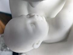Monsieur Vanet French Carrara Marble Sculpture 19th Century Nude Neoclassical Mother Child - 2763602