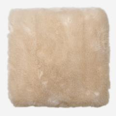 Montage Faux Fur Ottomans on Brass Hairpin Legs Pair - 3083116