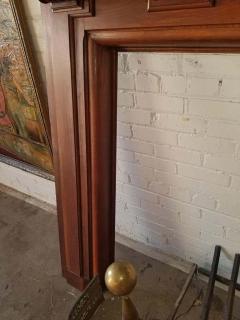 Monumental 1920s Solid Walnut Carved Fire Surround - 1704972