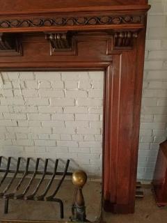 Monumental 1920s Solid Walnut Carved Fire Surround - 1704975