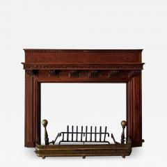 Monumental 1920s Solid Walnut Carved Fire Surround - 1705663