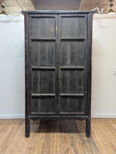 Monumental 19th Century Chinese Fujian Red Lacquer Gilt Tapered Cabinet - 4697127