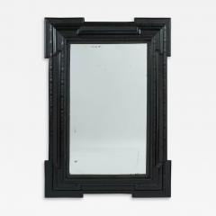 Monumental 19th Century Ebonized Ripple Molded Mirror - 2791243