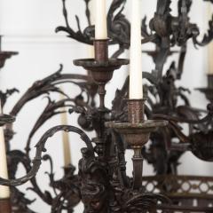 Monumental 19th Century French Bronze Chandelier - 3641907