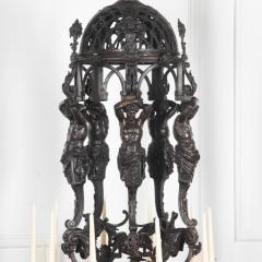 Monumental 19th Century French Bronze Chandelier - 3641936