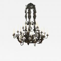 Monumental 19th Century French Bronze Chandelier - 3643729