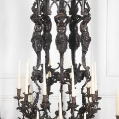 Monumental 19th Century French Bronze Chandelier - 4638437