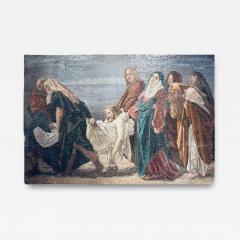 Monumental 19th Century Italian Micro Mosaic Mosaic Mural Entombment of Jesus - 4104418