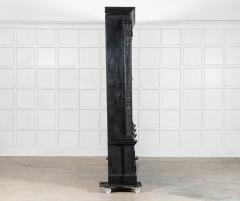 Monumental 19thC Ebonised English Mahogany Breakfront Library Bookcase - 4412003