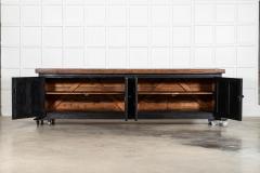 Monumental 19thC Ebonised English Pine Dresser Base - 4320541