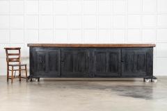 Monumental 19thC Ebonised English Pine Dresser Base - 4320543