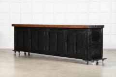 Monumental 19thC Ebonised English Pine Dresser Base - 4320544