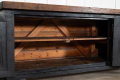 Monumental 19thC Ebonised English Pine Dresser Base - 4320546