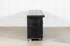 Monumental 19thC Ebonised English Pine Dresser Base - 4320549