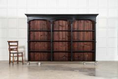 Monumental 19thC Ebonised Pine Dresser Shelving Rack - 4378391