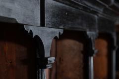 Monumental 19thC Ebonised Pine Dresser Shelving Rack - 4378398