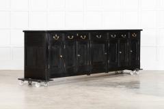 Monumental 19thC English Ebonised Pine Dresser Base - 4210936
