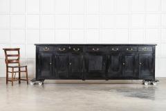 Monumental 19thC English Ebonised Pine Dresser Base - 4210937