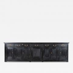 Monumental 19thC English Ebonised Pine Dresser Base - 4211547