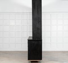 Monumental 19thC English Ebonised Pine Housekeepers Haberdashery Cabinet - 4257289