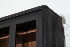 Monumental 19thC English Ebonised Pine Housekeepers Haberdashery Cabinet - 4257292