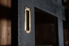 Monumental 19thC English Ebonised Pine Housekeepers Haberdashery Cabinet - 4257293