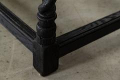 Monumental 19thC English Grain Ebonised Oak Dresser Base - 3485936