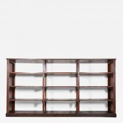 Monumental 19thC English Ironmongers Open Bookcase Cabinet - 2522678