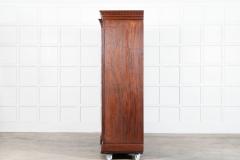 Monumental 19thC English Mahogany Breakfront Compactum Wardrobe - 3939558