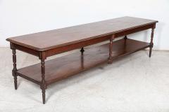 Monumental 19thC English Mahogany Drapers Table - 2642886