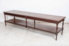 Monumental 19thC English Mahogany Drapers Table - 2642889