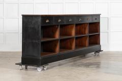 Monumental 19thC English Mahogany Pine Shop Counter Island - 4503329