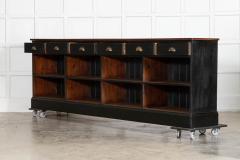 Monumental 19thC English Mahogany Pine Shop Counter Island - 4503332