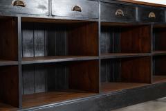 Monumental 19thC English Mahogany Pine Shop Counter Island - 4503339