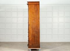 Monumental 19thC English Oak Breakfront Linen Cupboard - 3675612