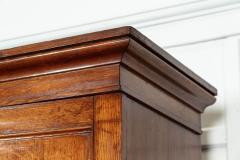 Monumental 19thC English Oak Breakfront Linen Cupboard - 3675616