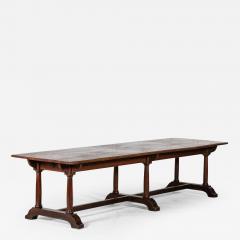 Monumental 19thC English Oak Refectory Dining Table - 2724544