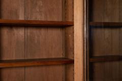 Monumental 19thC English Pine Arched Glazed Bookcase - 2969773