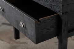 Monumental 19thC English Pine Ebonised Work Table - 3904916