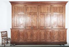 Monumental 19thC English Pine Housekeepers Cupboard - 2393653