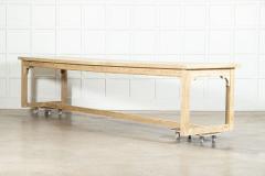 Monumental 19thC English Pine Refectory Table - 3712006