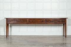 Monumental 19thC English Vernacular Fruitwood Serving Table - 3148450