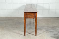 Monumental 19thC English Vernacular Fruitwood Serving Table - 3148454