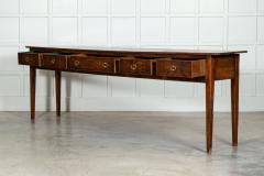 Monumental 19thC English Vernacular Fruitwood Serving Table - 3148456