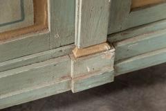 Monumental 19thC French Blue Painted Bookcase - 3031532