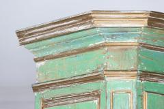 Monumental 19thC French Dry Scraped Painted Pine Armoire - 2780680