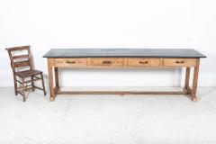 Monumental 19thC French Pine Work Trestle Table - 2414516