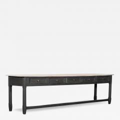 Monumental 19thC French Refectory Console Table - 3520559