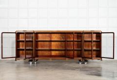 Monumental 19thC French Walnut Breakfront Glazed Bookcase - 4112565