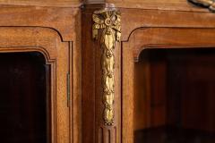 Monumental 19thC French Walnut Breakfront Glazed Bookcase - 4112571
